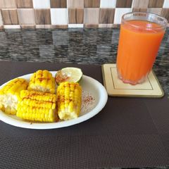 A picture of Boiled Sweetcorn#15 minutes or less cooking recipe contest.