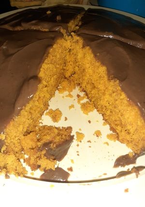 Una foto de TORTA DE ZANAHORIA EN LICUADORA, Con Chocolate