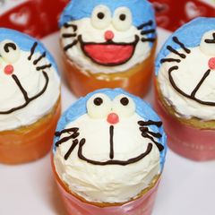A picture of Doraemon Cupcakes.