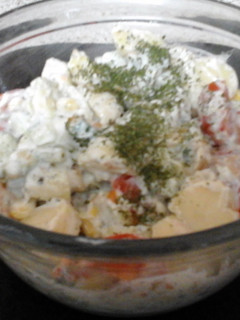 A picture of My Cool Sweet Potato Salad 😊.
