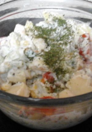 A picture of My Cool Sweet Potato Salad 😊.