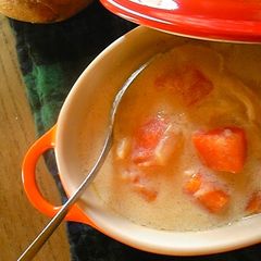 A picture of Stew with Plenty of Napa Cabbage.