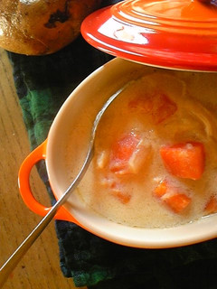 A picture of Stew with Plenty of Napa Cabbage.