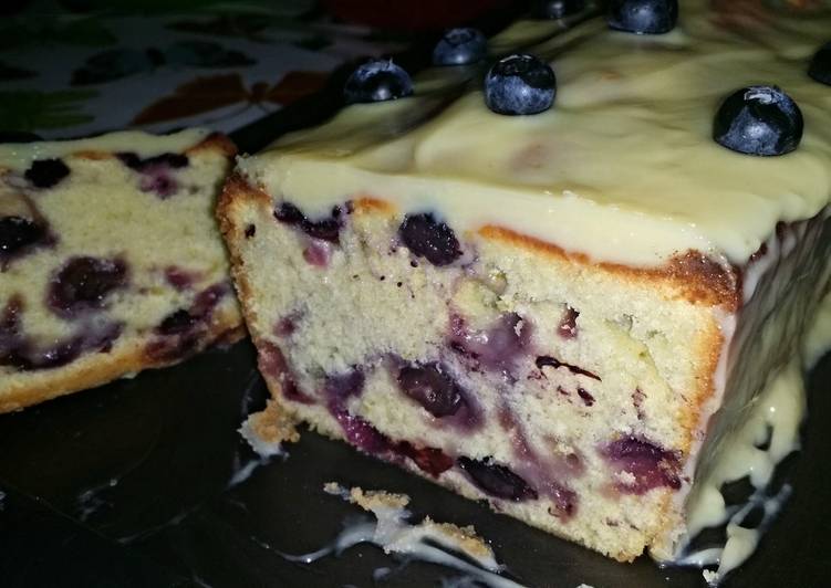 Steps to Make Speedy Lemon blueberry loaf