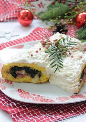 Foto di Tronchetto salato con rotolo di frittata