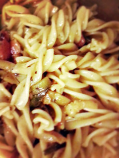 A picture of Pasta con Peperoni e Zucchine.