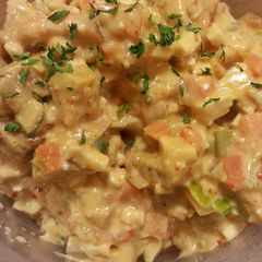 A picture of Korean-style Tempeh Salad (Vegan/Vegetarian).