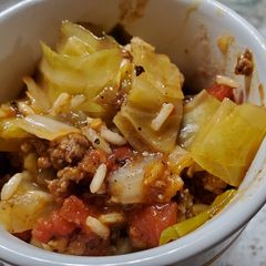 A picture of Layered Cabbage Roll Casserole.