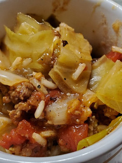 A picture of Layered Cabbage Roll Casserole.