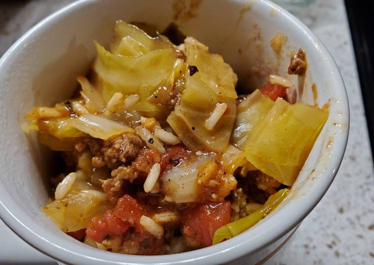 Layered Cabbage Roll Casserole