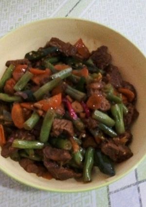 Foto resep Oseng2 daging buncis,wortel sederhana