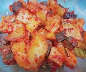 Gampangnya Menyajikan Sambal Kentang Ati Sapi Gurih Mantul