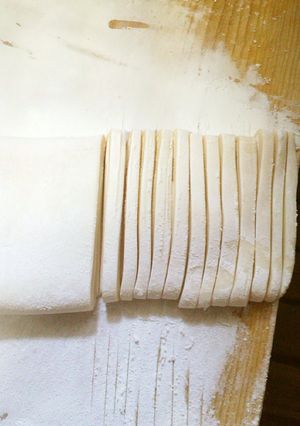 A picture of Handmade Udon Noodles.