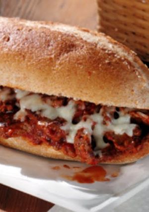 A picture of Italian Cheese Steak Sandwiches.