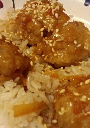 A picture of Delicious Orange Chicken.