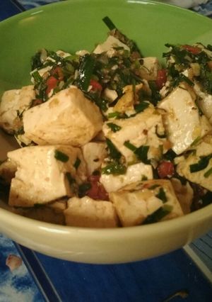 Foto resep Tahu sambal daun kucai
