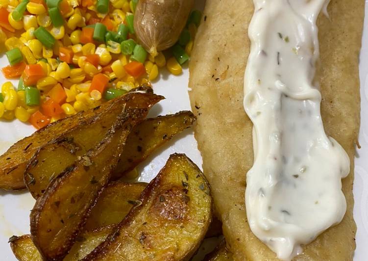 Resep Dori Fish n C* with Tartar sauce Anti Gagal