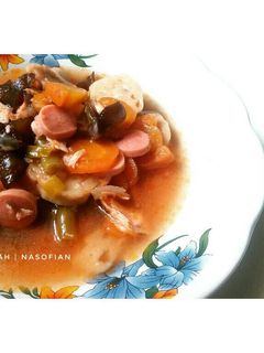 Foto resep Sop merah simple
