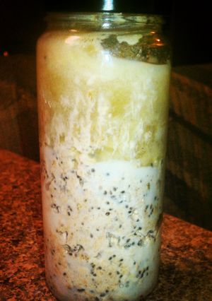 A picture of Apple Pie Overnight Oats.