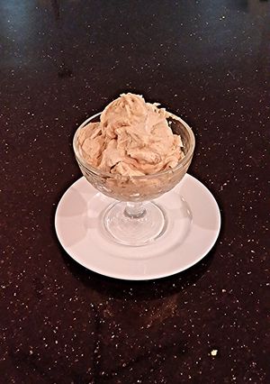 A picture of Peanut Butter Whipped Cream.