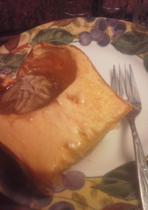 A picture of Brad's baked butternut squash.