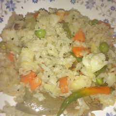 A picture of Poha Flattened Rice.