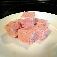 A picture of Tinklee's Candy Cane Fudge.