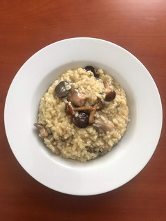 Una foto de Risotto con setas variadas, a mi manera
