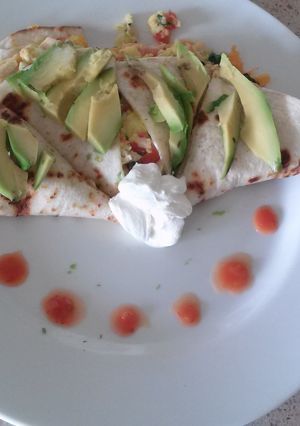 A picture of Breakfast quesadillas.