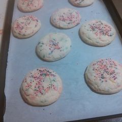 A picture of Soft Baked Funfetti Sugar Cookies.