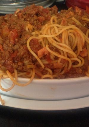 A picture of My Rich And Meaty Spaghetti Bolognaise 💜.
