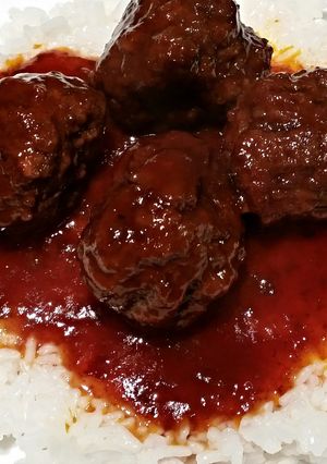 A picture of Sweet and Sour Meatballs.