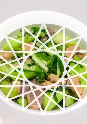 Hình của món Mướp Xào Lòng Gà, Lòng Vịt.