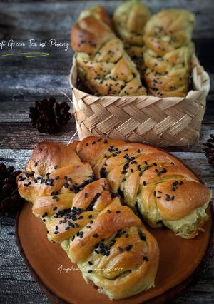 Foto resep Roti Green Tea isi Pisang 1x Proofing sangat lembut
