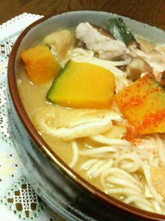 A picture of Hoto Flat Noodles with Hiyamugi Noodles.
