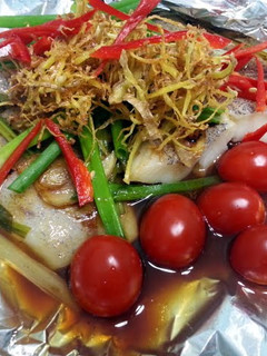 A picture of Hallibut Fish Parcel.