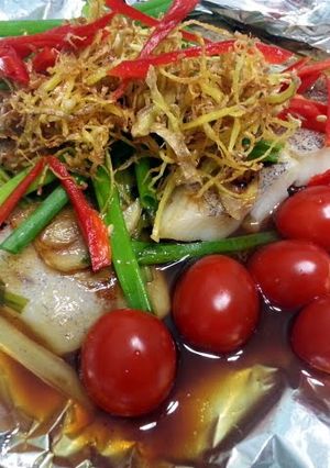 A picture of Hallibut Fish Parcel.