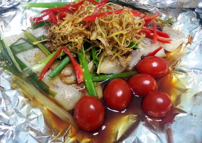 How to Prepare Quick Hallibut Fish Parcel