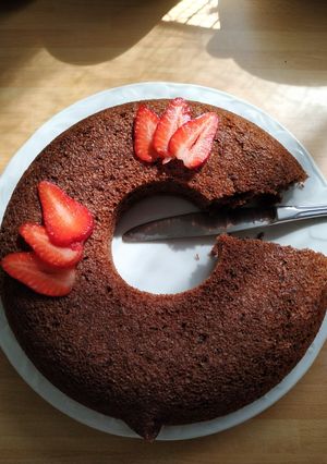 Foto di Ciambella cacao e fragole