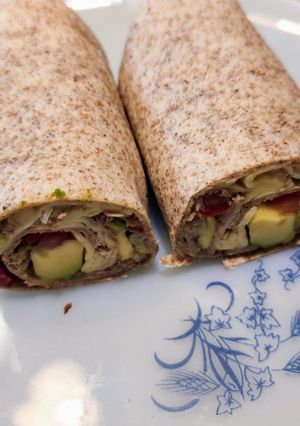 Avokádós tonhalas tortilla recept fotója