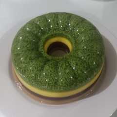 รูปของ Puding lumut mentega coklat moca