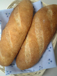 A picture of French Baguettes Made with Rice Flour.