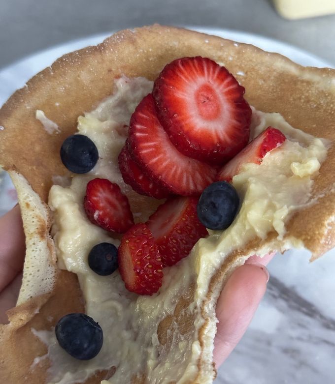 Una foto de Crema pastelera sin azúcar - APTA SIBO - SIN TACC - SIN LACTOSA