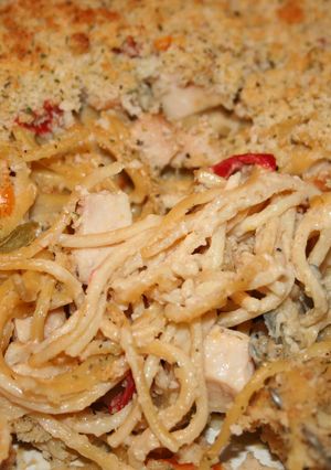 A picture of Chicken Spaghetti.