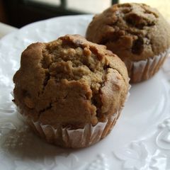 A picture of Brown Cane Sugar and Walnut Muffins.