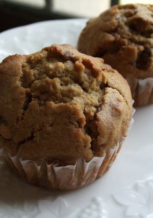 A picture of Brown Cane Sugar and Walnut Muffins.