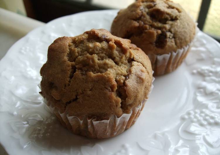 brown cane sugar and walnut muffins recipe main photo