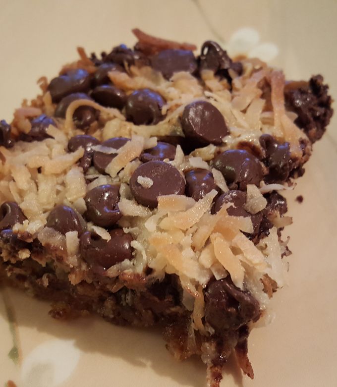 A picture of Magic Cookie Bars.