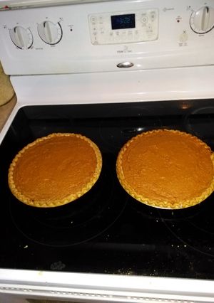 A picture of Preacher Paul Sweet Potato Pie.