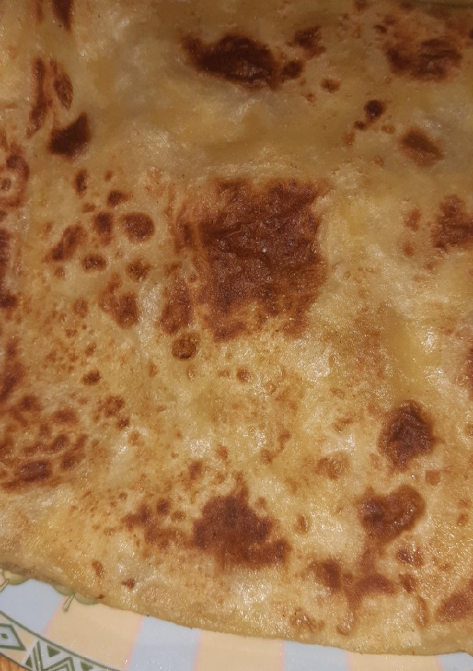 Una foto de Rgaif pan típico de Marruecos